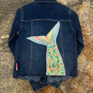 BILLIEBLUSH Scalloped Denim Jacket sz 8